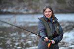 Dr Aileen McLeod opens the salmon fishing season on the River Tay at Dunkeld